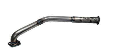 F&B High Center Exit Header/Exhaust Pipe With Trumpet ( Non Chrome)